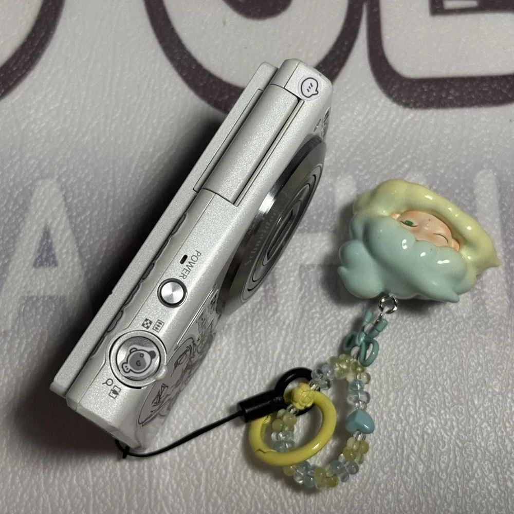 Samsung Silver Digital Camera with Charm